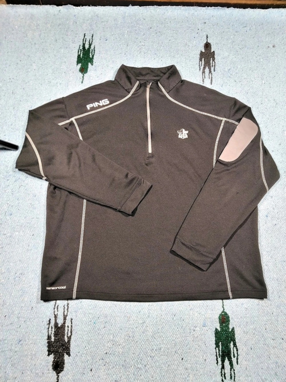 PING SensorCool Jacket Ranger Men’s XL Black 1/4 Zip Mock Neck Golf Pullover